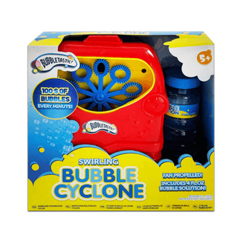 Wholesale Bubbletastic! Swirling Bubble Cyclone Bubble Machine + Extra Bubble Solution - (Case of 12)