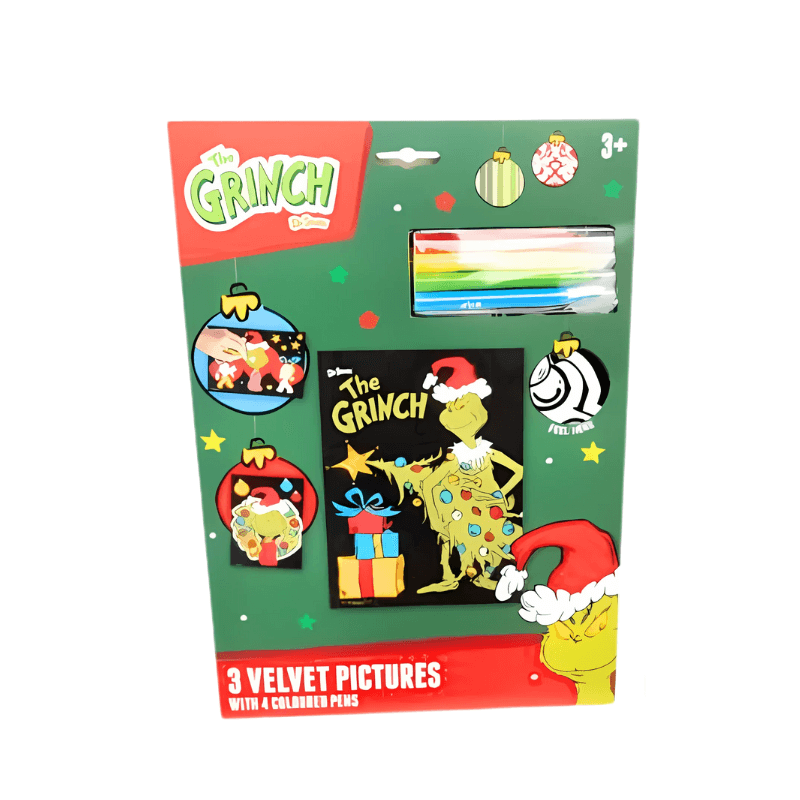 Wholesale The Grinch Velvet Art Pack - (Case of 12)