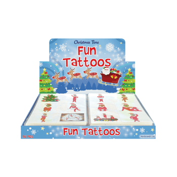 Wholesale Elfin Around Christmas Temporary Tattoos - (CDU of 96)