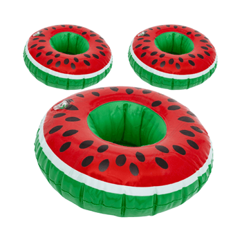Wholesale Inflatable Drink Holder - Watermelon - (Case of 12)